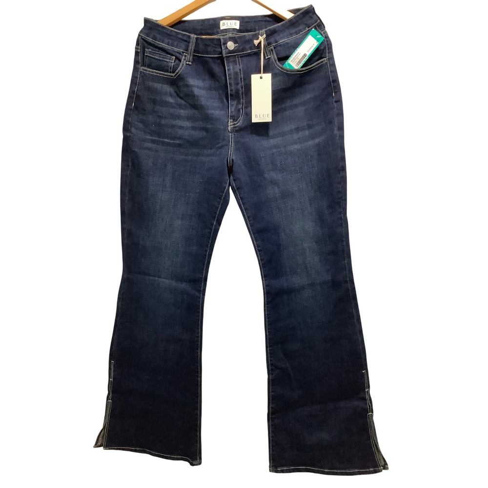 549.Blue By Artemis Nia Bootcut Jeans,dark indigo denim wash,open ending leg. 12
